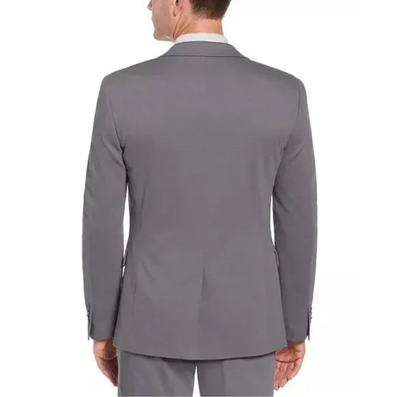 Perry Ellis NWT Regular Fit Knit Suit Jacket Felt Grey 42 Regular - Picture 2 of 7